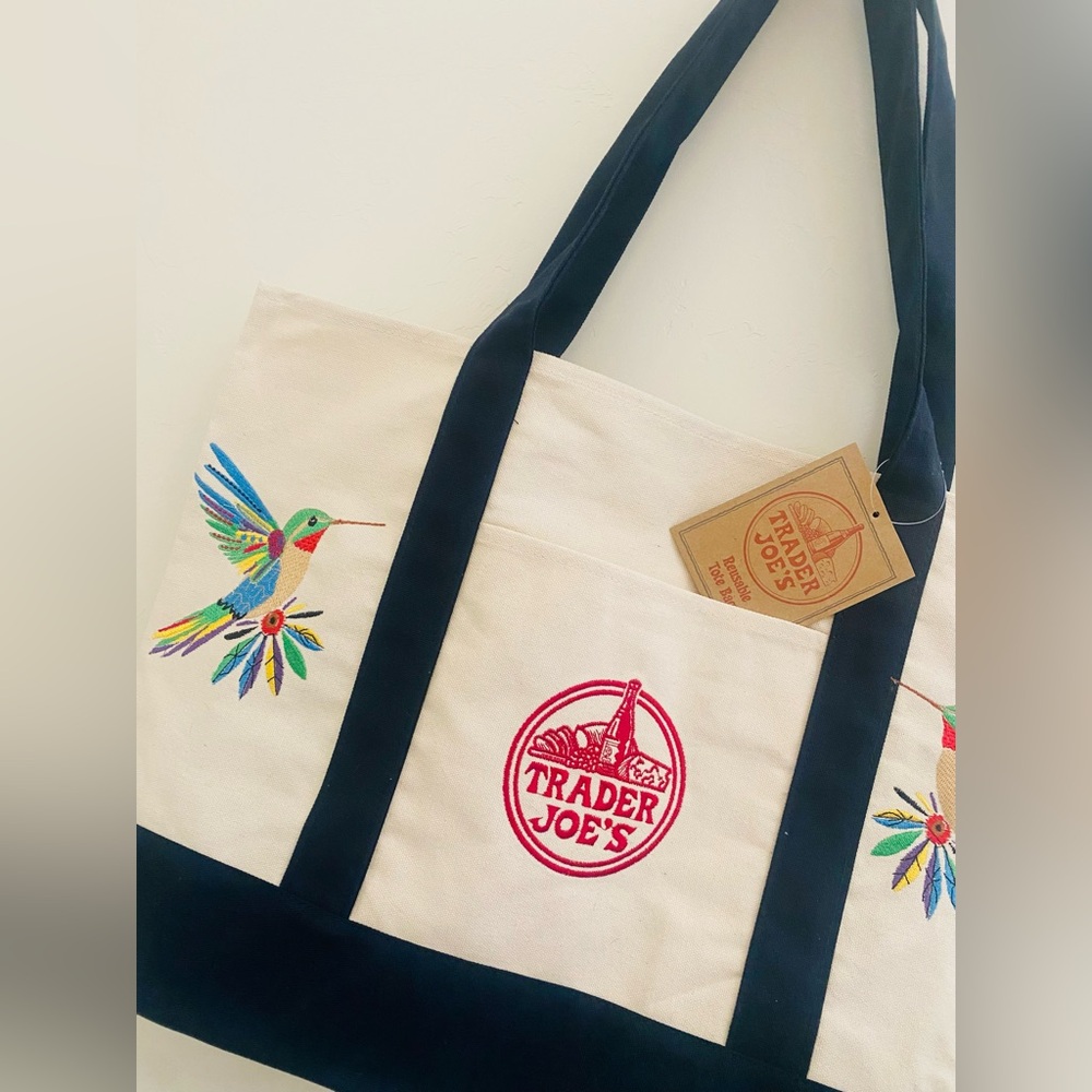 Trader Joe's Reusable Canvas Tote Bag - Picture 5 of 6